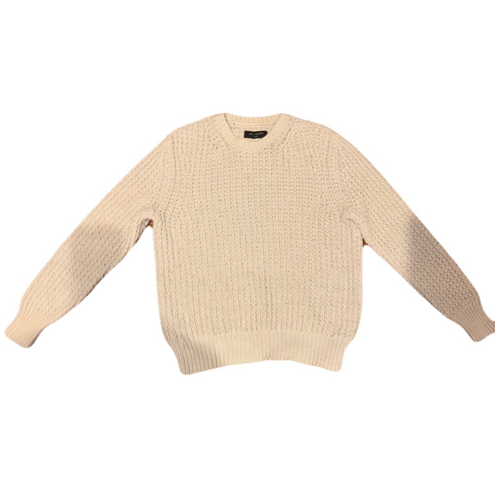 All Saints Men's Beige Crewneck Sweater